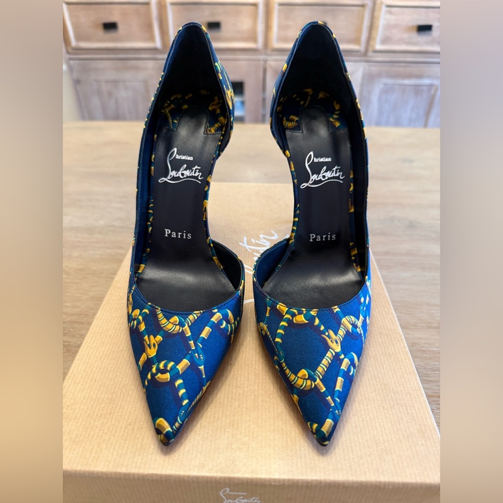 Christian Louboutin Iriza 100 Satin Pumps